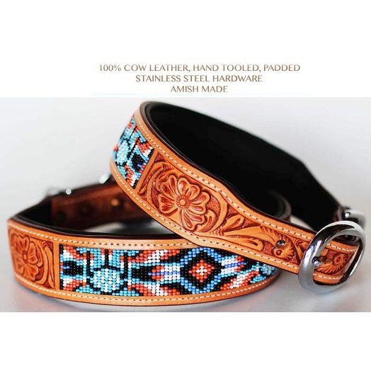 Rhinestone Dog Puppy Collar Crystal Cow Leather Western 6044