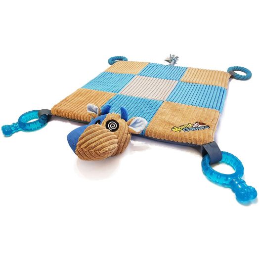 HoundGames | The Doggy Play Mat - Puppy Chew Toys, Teething Ropes, Dental Grade  Quality, Squeaker Nose, Plush Padded Mat - Designed in The Colors Dogs See Best!