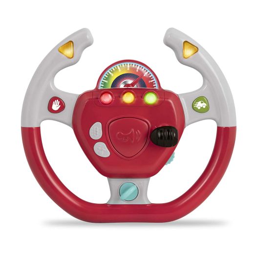Battat  Geared to Steer Interactive Driving Wheel  Portable Pretend Play Toy Steering Wheel for Kids 2 years +