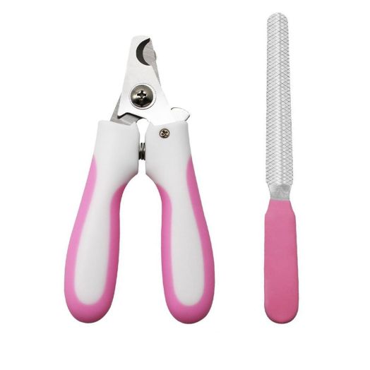 CHONG LE ER Dog and Cat Nail Clippers and Trimmer with Safety Guard to Avoid Over-Cutting and Free Nail File, Sturdy Non Slip Handles, Best Safe and Professional at Home Grooming