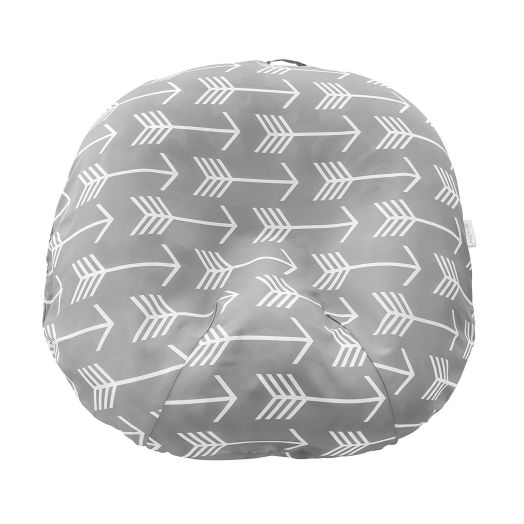 Water Resistant Removable Cover for Newborn Lounger | Unisex Gray Arrow Design | Premium Quality Soft Wipeable Fabric | Great Baby Shower Gift | Mila Millie (Gray Arrow)