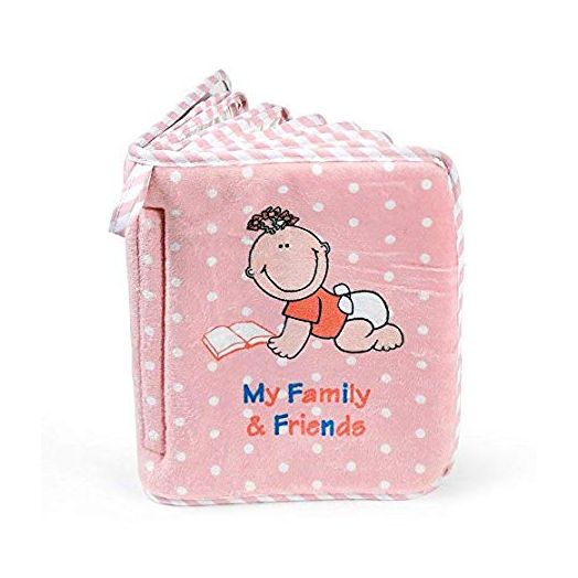 Baby Girl's First Photo Album of Family and Friends - Holds 15 Photos!