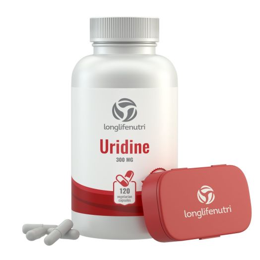 LongLifeNutri Uridine Monophosphate 300mg, 120 Vegetarian Capsules