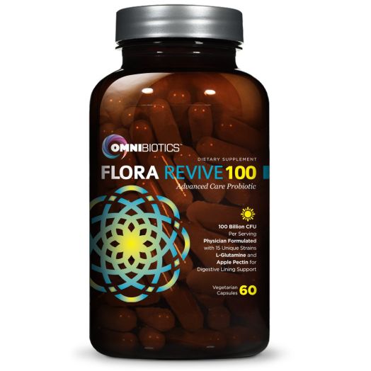OmniBiotics Flora Revive 100 Probiotic Supplement, 100 Billion CFU, 15 Strains, Delayed Release