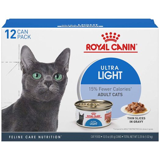 Royal Canin Feline Care Nutrition Ultra Light Thin Slices in Gravy Canned Wet Cat Food
