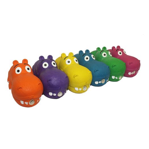 Multipet Latex Dog Squeaker Hippo