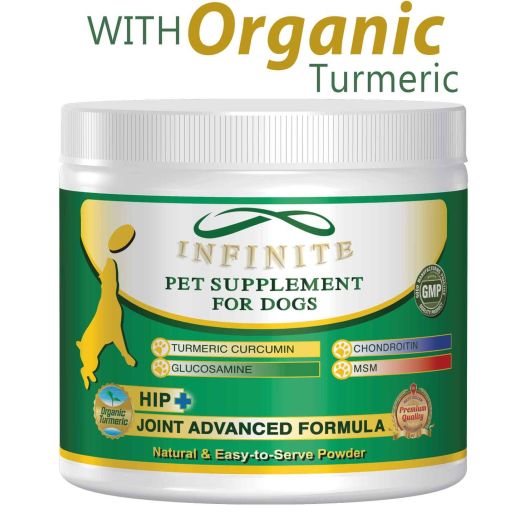 All-Natural Hip and Joint Supplement for Dogs - with Glucosamine, Chondroitin, MSM, and Organic Turmeric - Supports Healthy Joints in Large and Small Canines - 90 Chewable Treats