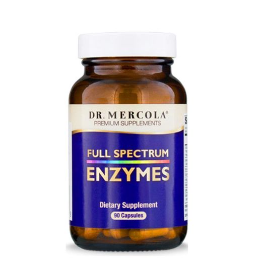 Dr. Mercola Full Spectrum Enzymes, 90 Capsules, 30 Days Supply