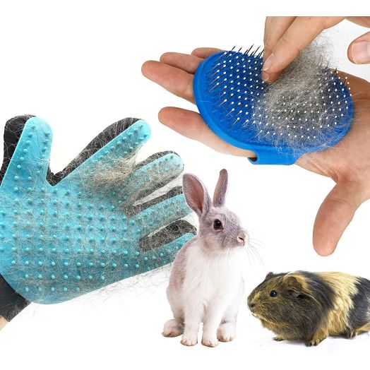 Dasksha Rabbit Grooming Kit with Rabbit Grooming Brush - Rabbit Hair Brush and Rabbit Hair Remover- Bunny and Guinea Pig