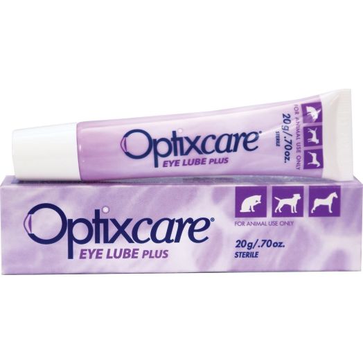 OptixCare Pet Eye Lube Plus + Hyaluron 20g for Dog Cat Horses