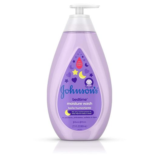 Johnson's Tear-Free Bedtime Baby Moisture Wash with Soothing NaturalCalm Aromas, 27.1 fl. oz
