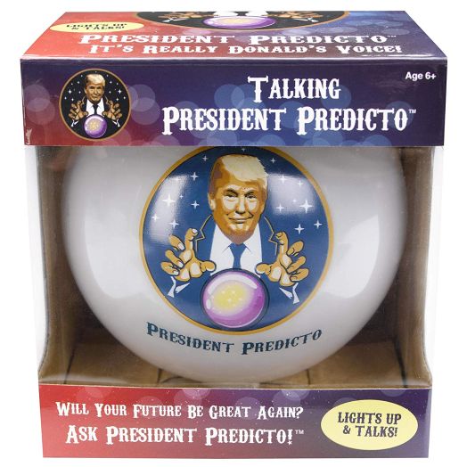 President Predicto - Donald Trump Fortune Teller Ball - The Greatest Way to Discover Your Future - Ask a YES or NO Question and Trump Speaks the Answer - Like a Next Generation Magic 8 Ball  Funny Gift