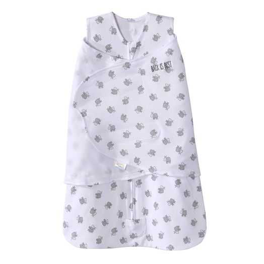 Halo Sleepsack Swaddle Cotton Lamb Scribble White, Size NB