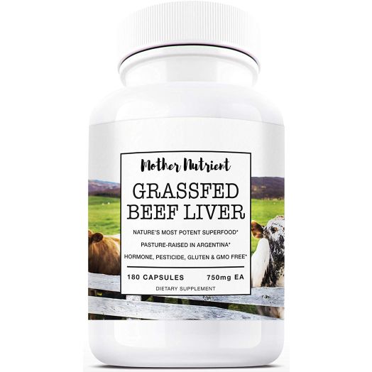 Mother Nutrient Grass Fed Beef Liver Capsules, Desiccated Liver