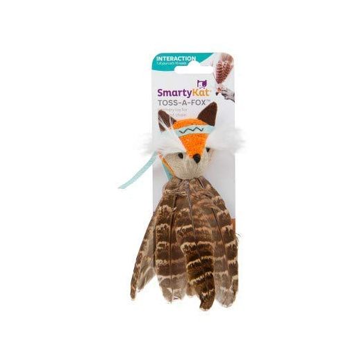 SmartyKat Toss-a-Fox Feathered Cat Toy