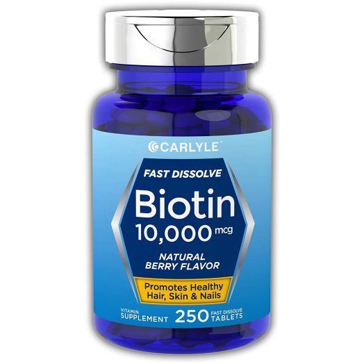 Carlyle Biotin 10000mcg, 250 Fast Dissolve Tablets