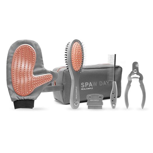 Real Simple Pet Dog Grooming Kit Spa Day 6 Piece Set