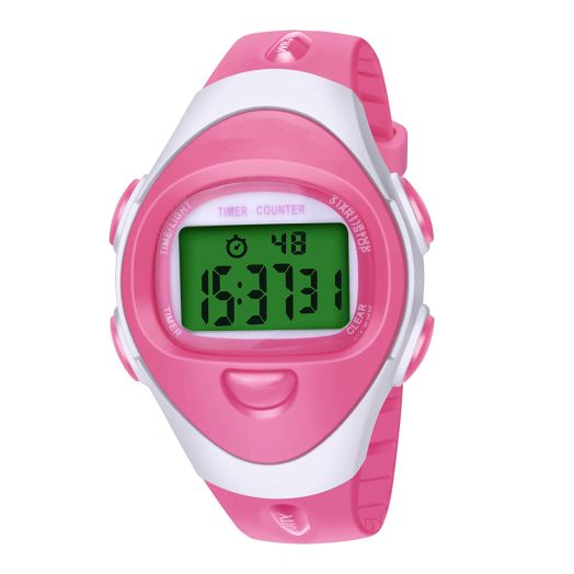 Baby Reminder Watch for Toilet Potty Training Water Resistant Toddler Timer Watches(Pink)
