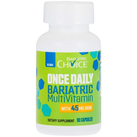 Bariatric Choice ONCE DAILY Bariatric Multivitamin Capsule with 45 mg of Iron (90 Count)