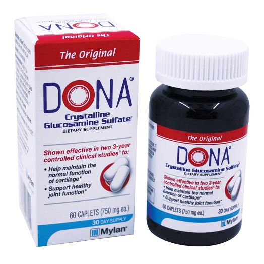 Dona Crystalline Glucosamine Sulfate, 750 Mg, 60 Count
