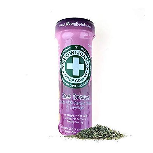 Meowijuana Mice Dreams - Catnip with Passion Flower and Lavender - A Premium Blend to Help Your Cat, Kitty, and Feline Relax!