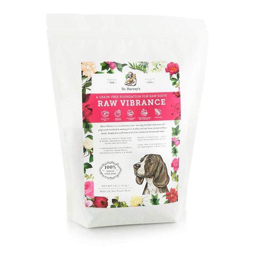 Dr. Harvey's Raw Vibrance Grain Free Dehydrated Foundation for Raw Diet Dog Food (3 Pounds)