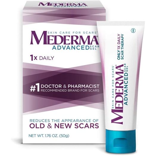 Mederma Advanced Scar Gel, 1.76oz - 1x Daily - Reduces The Appearance of Old and New Scars - #1 Doctor and Pharmacist Recommended Brand for Scars (Packaging May Vary)
