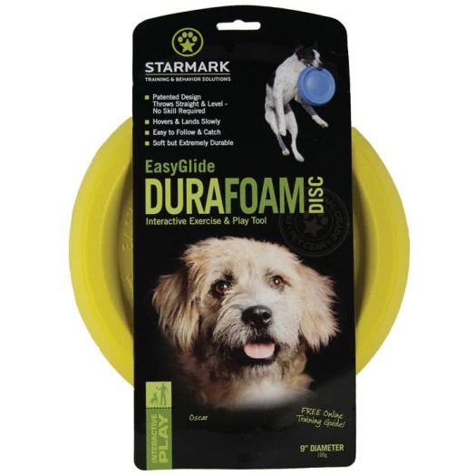 Starmark Easy Glide DuraFoam Flying Disc Dog Toy, Color Varies