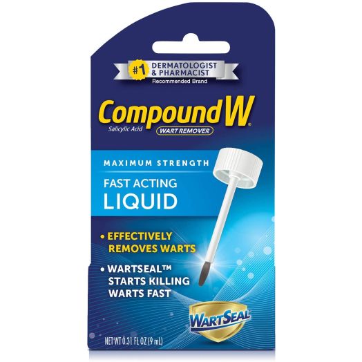 Compound W Fast Acting Liquid | Salicylic Acid Wart Remover | 0.31 FL OZ