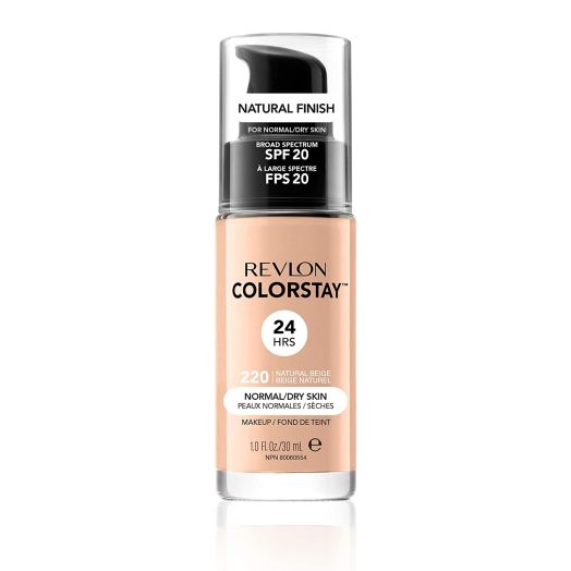 Revlon ColorStay Makeup, Normal/Dry Skin, Natural Beige 220, 1 Ounce,(Pack of 2)