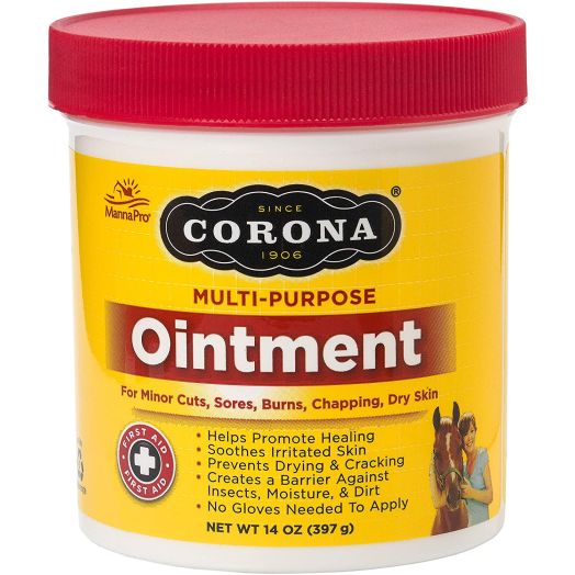 Corona Ointment for Horses | Lanolin-Based Formula Helps Sooth Irritation | 14 Ounces