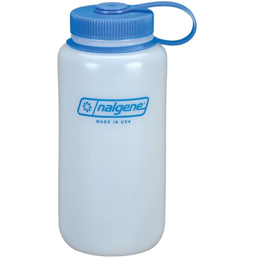 Nalgene HDPE BPA-Free Water Bottle, White, 32 oz