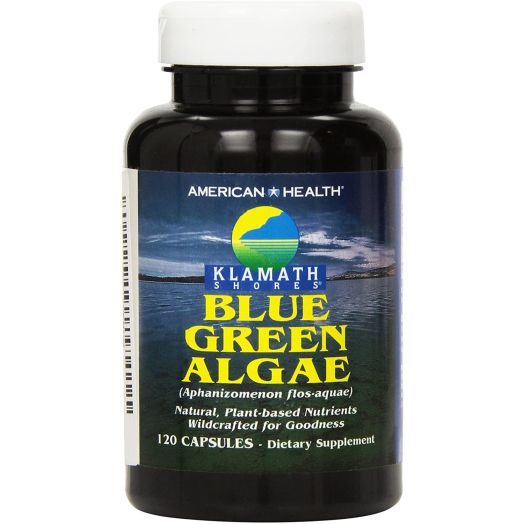 American Health Klamath Shores Blue Green Algae Capsules - Fresh Water Phytonutrient-Rich Algae Superfood Supplement - 120 Total Servings