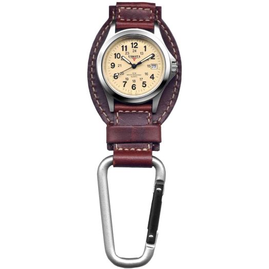 Dakota Watch Company Leather Field Clip Watch