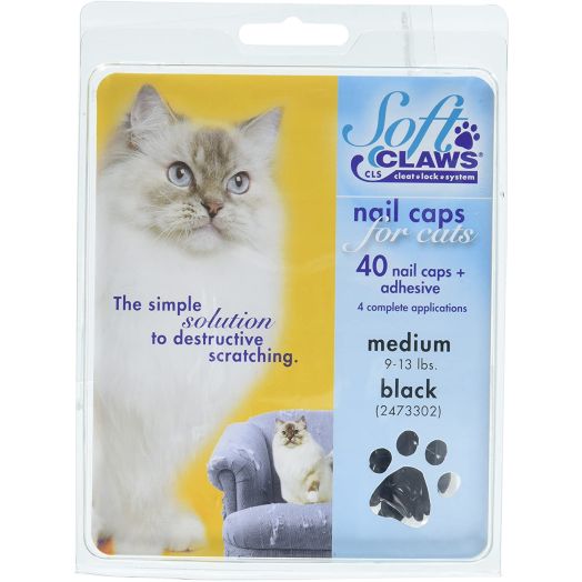 Soft Claws Black Cat Nail Caps
