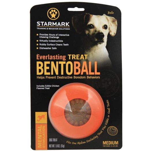 Starmark Everlasting Treat Bento Ball Tough Dog Chew Toy