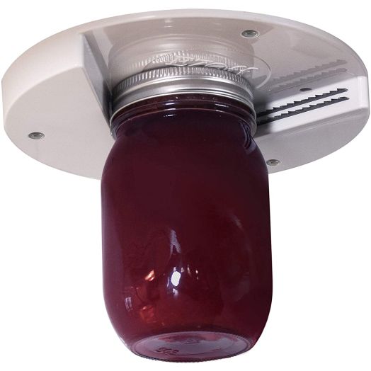 EZ Off Jar Opener - Under Cabinet Jar Lid and Bottle Opener - Great for Seniors and Weak or Arthritic Hands
