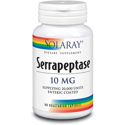 Solaray Serrapeptase 10 mg VCapsules, 90 Count