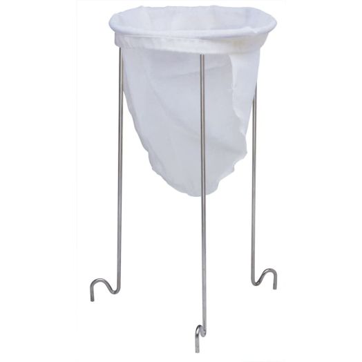 Norpro, White and Silver 614 Strainer Stand, 12in/30.5cm high and 6.5in/16.5cm