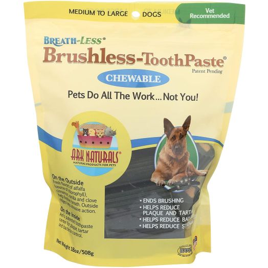 Ark Naturals Breath-less Brushless Toothpaste, Medium and Large Breed Dogs (18 oz) - Packaging May Vary