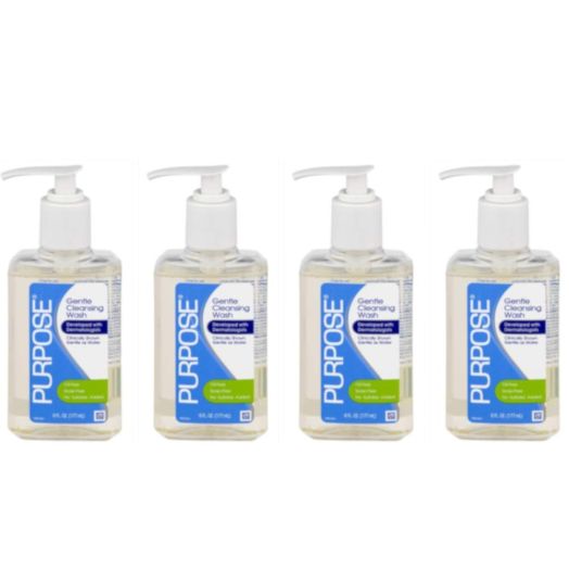 Purpose Gentle Cleansing Wash, 6 Fl Oz (Pack of 4)