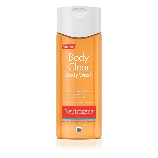 3-PACK Neutrogena Body Clear Acne Body Wash with Glycerin and Salicylic Acid Acne Medicine for Acne-Prone Skin, Non-Comedogenic, 8.5 fl. Oz  