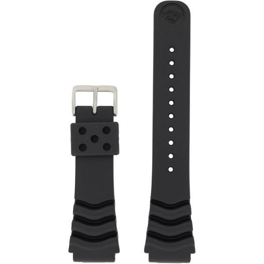 Seiko Original Rubber Curved Line Watch Band 22mm Divers Model and Genuine Seiko Spring Bars