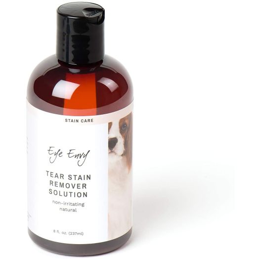 Eye Envy Tear Stain Remover Solution for Dogs | 100% Natural, Safe | Recommended by Breeders/Vets/Groomers | Contains Colloidal Silver | Remove Stains from White/Light Fur, Skin Folds