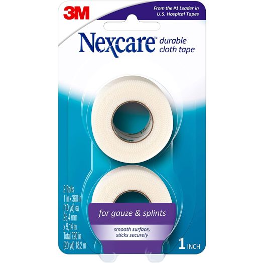 Nexcare Durable Cloth First Aid Tape Roll, 2 Rolls