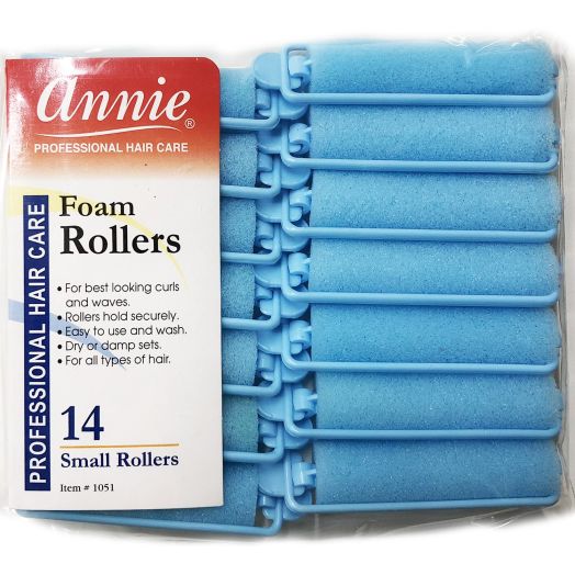 Annie Small 5/8" Foam Hair Rollers - 14 Pcs.