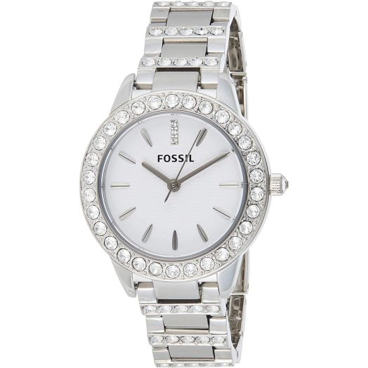 Fossil Women's Jesse Stainless Steel Glitz Dress Quartz Watch