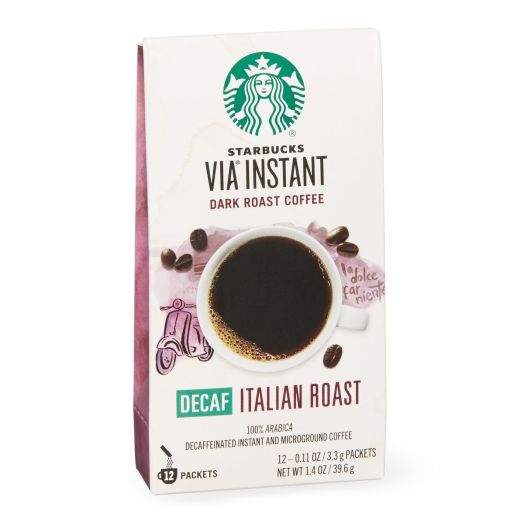 Starbucks VIA Ready Brew Coffee, Decaf Italian Roast, 50 Count, 5.8 Ounce