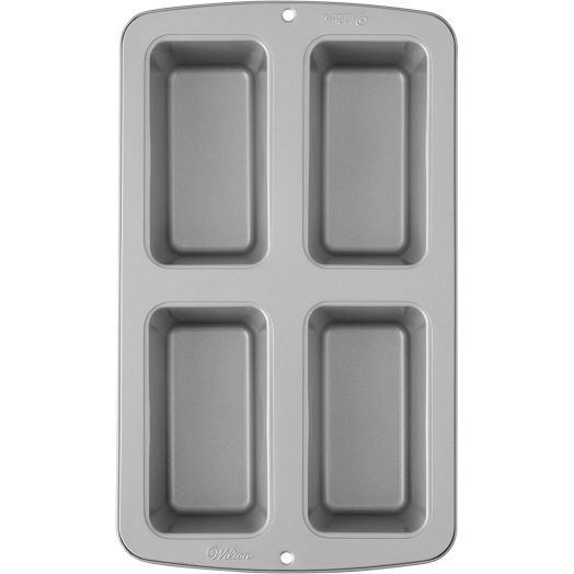 Wilton Recipe Right Non-Stick Mini Loaf Pan, 4-Cavity (2105-9101)