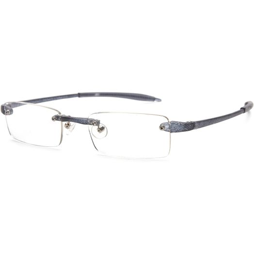 Visualites 1 Grey Metrix 2.00 Rectangle Reading Glasses